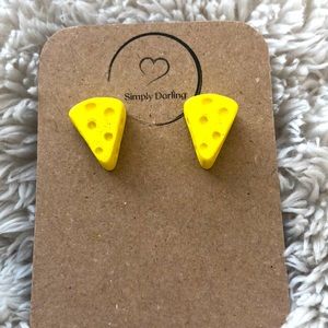 Cheese Earrings